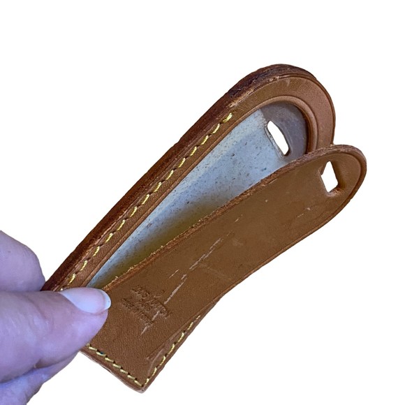 Louis Vuitton Authentic Leather Luggage Tag and Belt Set - Picture 9 of 9